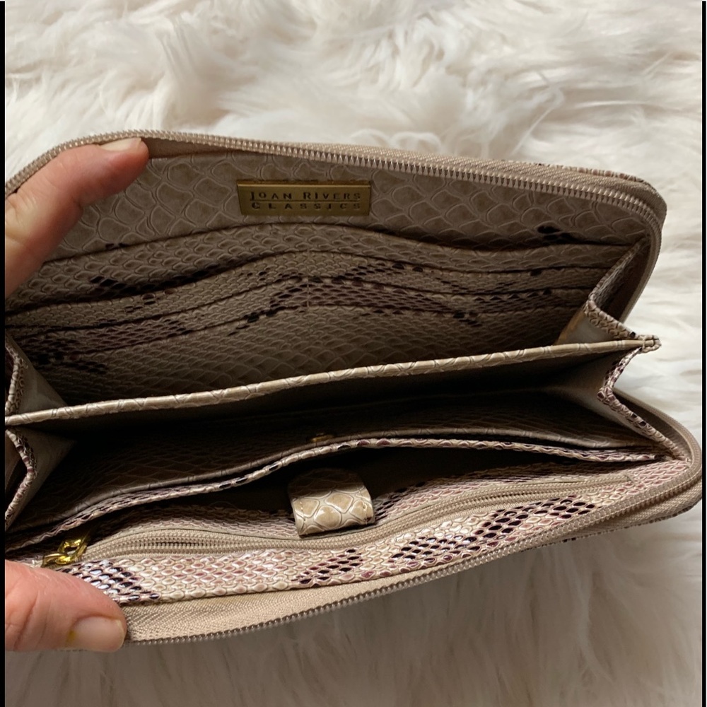 Joan Rivers Faux snakeskin long wallet - Picture 3 of 5